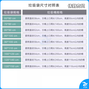 黑色平口垃圾袋 60*80垃圾袋加厚