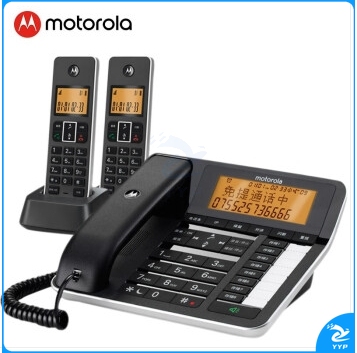 摩托罗拉(Motorola) C7501 RC一拖二 录音电话机 无线座机 子母机 IT.1144