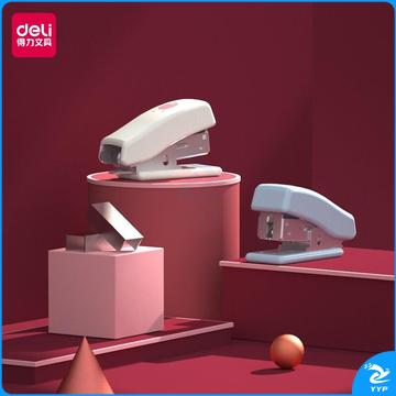 得力(deli)12#迷你学生订书机套装(订书器+订书钉) 颜色随机