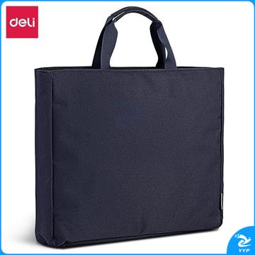 得力(deli)14寸手提公文包 大容量事务包 高档手提袋 文件资料包公文包 蓝色63756