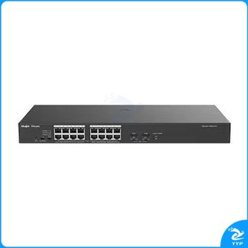 锐捷（Ruijie）16口千兆POE交换机RG-ES118GS-LP-E 