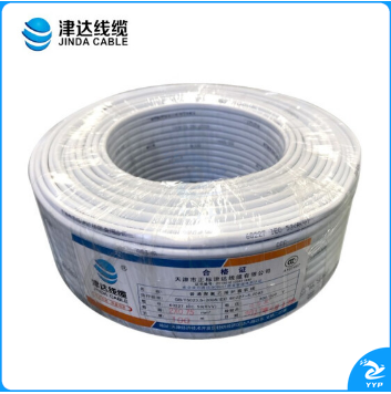 津达线缆 国标多丝护套软铜线 硬线 电线 电缆 津达线缆 RVV*0.75平方白色
