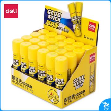 得力(deli)15g高粘度PVP固体胶水/胶棒 无甲醛配方 12支装 办公用品 70908g24支