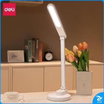得力(deli)LED小夜灯折叠台灯 无极调光无可视频闪 RG0无限制蓝光 高显色指数台灯 可充电1200mAh 4300B