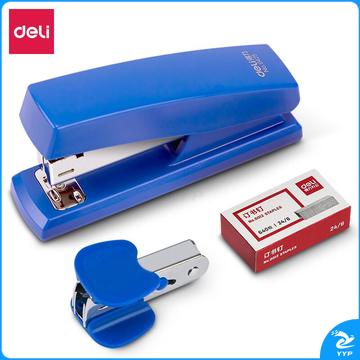得力(deli)12#办公订书机3件套(订书器+订书钉+起钉器) 办公用品 蓝色0354