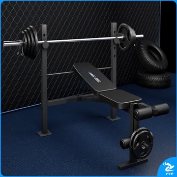 商用举重床杠铃架多功能卧推架胸肌腿部锻炼健身器材（不含杠铃）