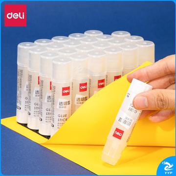 得力(deli)8g透明色ACR固体胶水/胶棒 高粘度顺滑便携 24支装 办公学习 7106ACR-15g24支