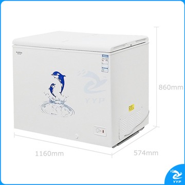 澳柯玛（AUCMA）307升家用商用大容量冰柜 冷藏冷冻转换冷柜 单温单箱蝶形门冰箱 BC/BD-307NE