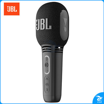 JBL KMC300 蓝牙无线麦克风 全民K歌话筒音响音箱一体麦克风 手机直播录音会议话筒K歌宝 暗夜黑