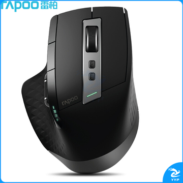 雷柏（Rapoo） MT750L 无线鼠标 蓝牙鼠标 办公鼠标 人体工程学 充电鼠标 电脑鼠标 笔记本鼠标 黑色