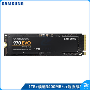 三星（SAMSUNG）1TB SSD固态硬盘 M.2接口(NVMe协议) 970 EVO（MZ-V7E1T0BW）
