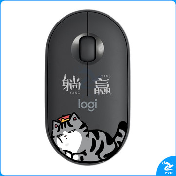 罗技（Logitech）Pebble无线蓝牙鼠标静音便携鼠标-吾皇系列（黑）