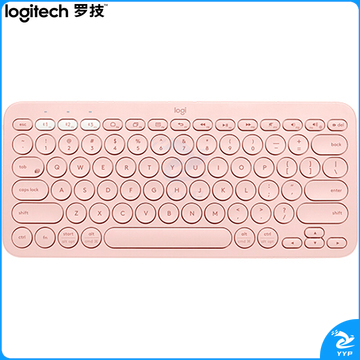 罗技（Logitech）K380 键盘 无线蓝牙键盘 办公键盘 女性 便携 超薄键盘 笔记本键盘 茱萸粉 限量版