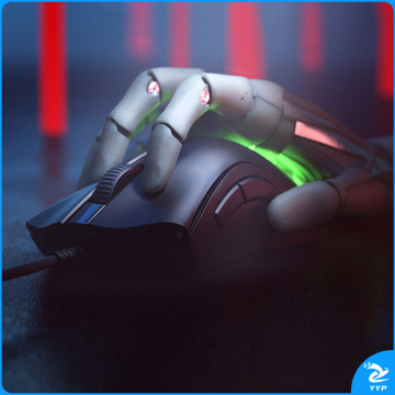 雷蛇 Razer 雷蛇炼狱蝰蛇V2迷你版 鼠标 有线鼠标 游戏鼠标 右手鼠标 RGB 电竞 黑色 8500DPI