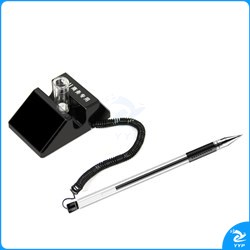 得力(deli) DL05旋转台笔柜台桌面专用0.5mm可粘贴中性笔单支