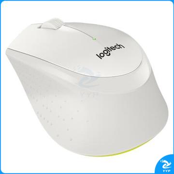 罗技（Logitech） M330 无线静音鼠标 舒适曲线 (白色)