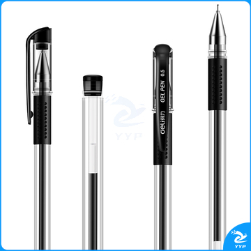 得力(deli)0.5mm半针管中性笔签字水笔 12支/盒黑色 办公用品【DLSX-6601】