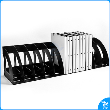 飞兹(fizz)pp材质商务办公二联文件框 资料框档案筐 易组装文件收纳框 易拆卸立架 黑色FZ220001