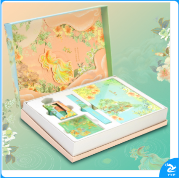 得力SZ627手账本套装-32k-180mm*130mm128张(颐和园)(盒)