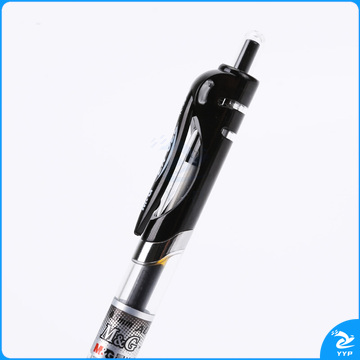 晨光(M&G)文具K35/0.5mm黑色中性笔 按动签字笔 碳素笔水笔(10支笔+10支芯) HAGP0911