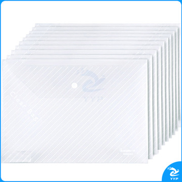 广博(GuangBo) A4透明文件袋 按扣档案袋 资料袋 10只装 A6320KA