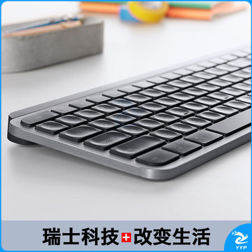 罗技（Logitech）MX Keys 键盘 无线蓝牙键盘 超薄 全尺寸 智能背光 深灰色