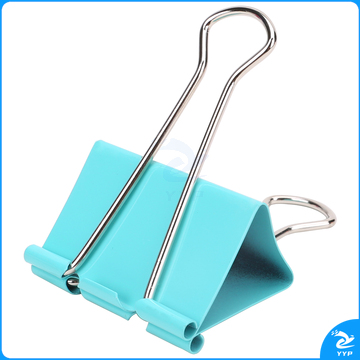 得力(deli)12只50mm彩色长尾夹票夹 1#金属燕尾夹票据夹子 办公用品 8551ES