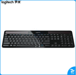 罗技K750太阳能无线键盘 纤薄办公键盘黑色(个)