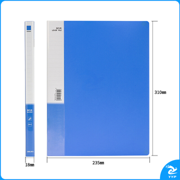 得力(deli)10只A4金属单强力夹+插页袋硬文件夹 大容量试卷资料夹诗朗诵签约夹板 文件收纳办公用品27018