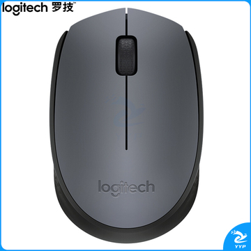 罗技（Logitech）M170 鼠标 无线鼠标 办公鼠标 对称鼠标 灰色 带无线2.4G接收器