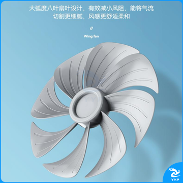 康佳(KONKA)电风扇8叶柔和大风量 台地两用电风扇台扇落地扇 KF-LD01 【企业采购】