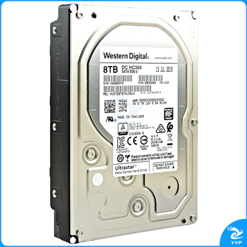 西部数据（Western Digital）8TB HC320 SATA6Gb/s 7200转256M 企业级硬盘(HUS728T8TALE6L4)