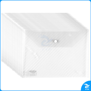 广博(GuangBo) 白色A4透明文件袋 按扣档案袋 办公用品 20个装 A6399