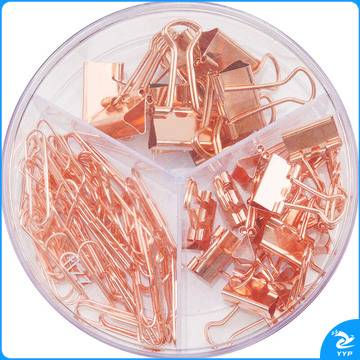 飞兹(fizz)金属夹套装组合款(16只15mm金属长尾票夹+8只19mm燕尾夹＋50只28mm回形针)/桌面办公用品 FZ216006