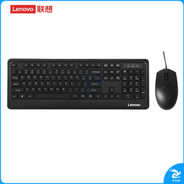 联想(lenovo)KM102 有线键鼠套装 办公键盘套装
