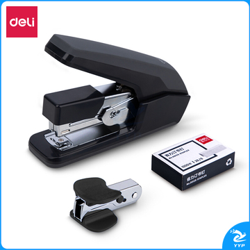  得力(deli)省力订书机组合套装(订书器+起钉器+订书钉) 适配12#钉 办公用品 34477
