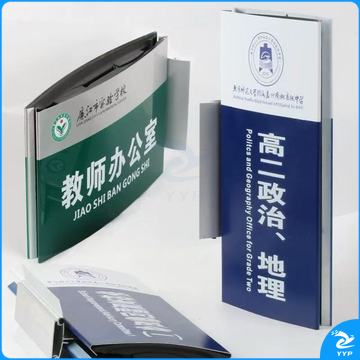 铝合金烤漆门牌（立式双面）