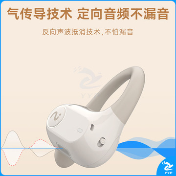 科大讯飞开放式办公耳机iFLYBUDSAir白色无线蓝牙耳机骨传导升级气传导运动录音耳机同传听译 适用苹果华为