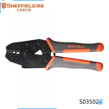 钢盾SHEFFIELD S035024裸端子压接钳1.5-10m㎡插簧压线钳压线钳端子钳