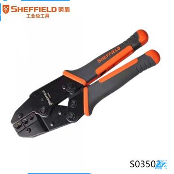 钢盾 SHEFFIELD S035022 绝缘端子压接钳 0.5-6m㎡ Y型O型端子压接钳