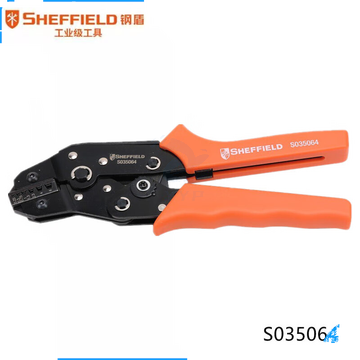 钢盾 SHEFFIELD S035064强力欧式端子压接钳0.25～6mm