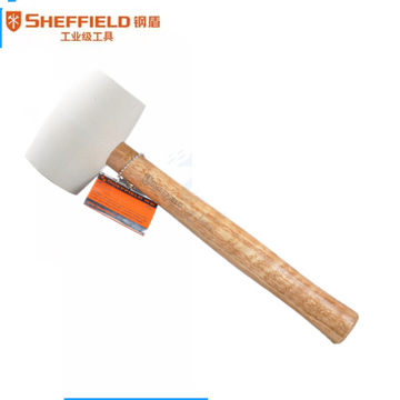 钢盾 SHEFFIELD S088824木柄胶锤24oz 胶锤橡胶锤 橡皮锤 瓷砖安装锤 防震榔头