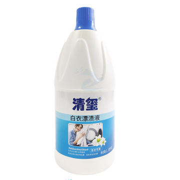 清玺 漂白剂 去黄增白白色衣物去污含氯除菌加香清新衣物还原剂 1.38L白衣漂渍液*1