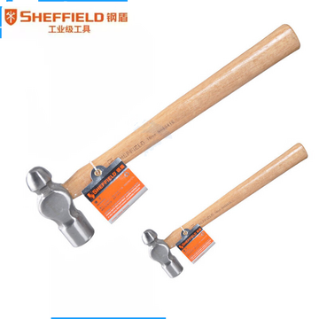 钢盾 SHEFFIELD S088440胡桃木柄圆头棰40oz 五金锤子乃头锤维修铁榔头 木柄圆头棰