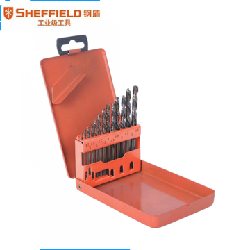 钢盾 SHEFFIELD S133021 13件套含钴直柄麻花钻套装