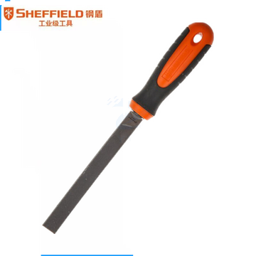 钢盾SHEFFIELD S099110细齿平锉8寸平板锉整形平锉刀平头钳工锉金属打磨平锉刀