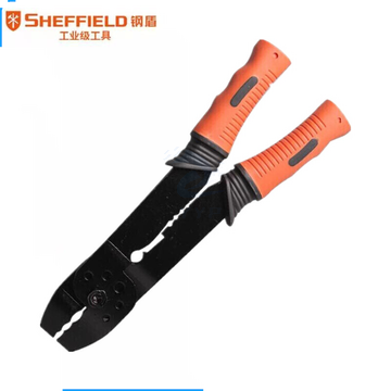 钢盾 SHEFFIELD S035009 双色柄压线钳8英寸