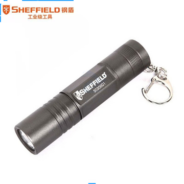 钢盾 SHEFFIELD S030001 高强度铝合金手电筒 1节5号电池 迷你便携防雨防震