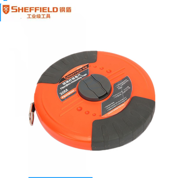 钢盾SHEFFIELD S077330 玻璃纤维卷尺30m工地测量 盘尺皮尺量衣尺