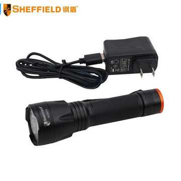 钢盾 SHEFFIELD S030017便携式超亮充电式黄光手电筒 电工户外照明应急维修灯